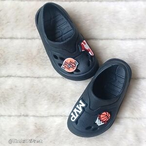 Toddler Croc Clogs Black Size 5 Easy Slip-Ons for Kids
